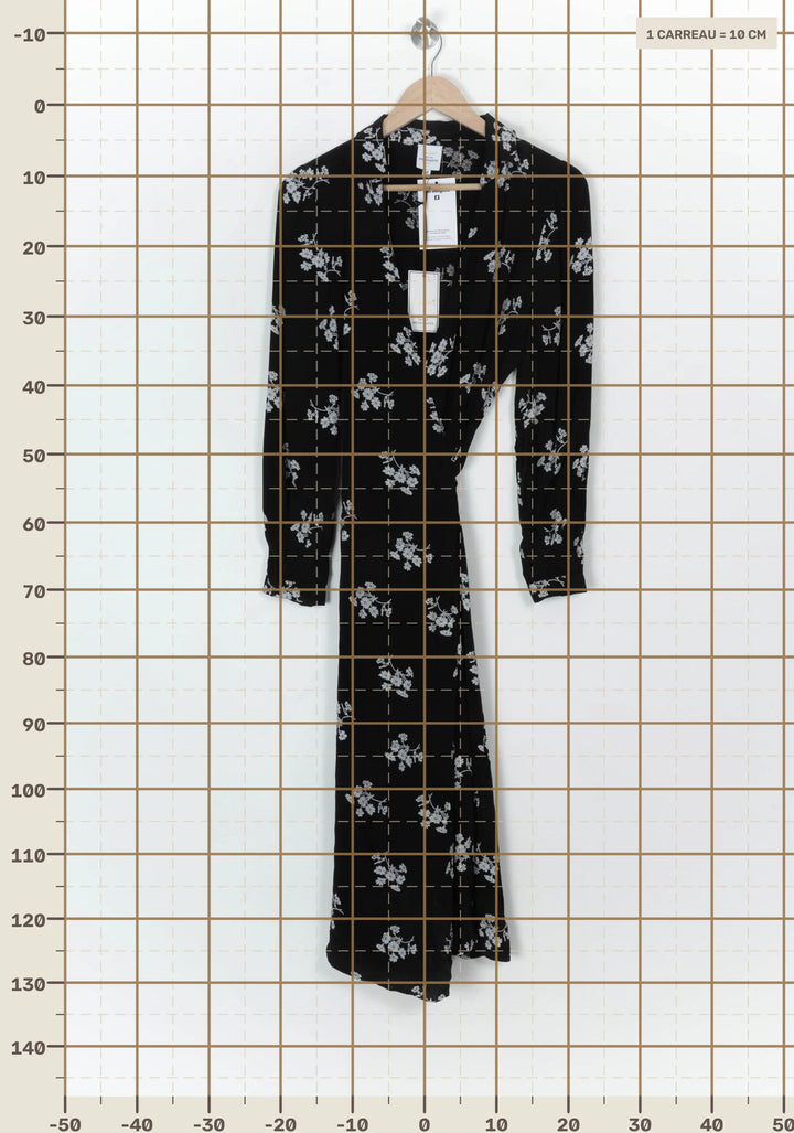 Robe Longue Noire et Blanche - Taille M/38 de la marque Petite Mendigote | PARAD122489 - Vendu par Paradigme - Image 4