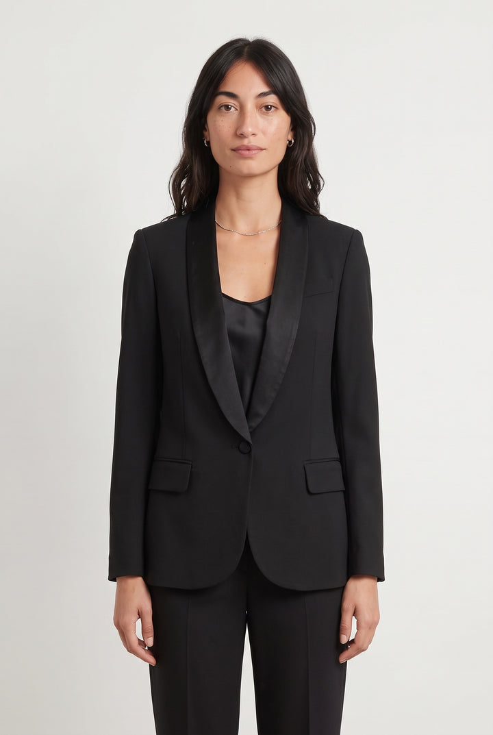 Veste Tailleur Noire - Taille S/36 de la marque Maje | PARAD122490 - Vendu par Paradigme - Image 1