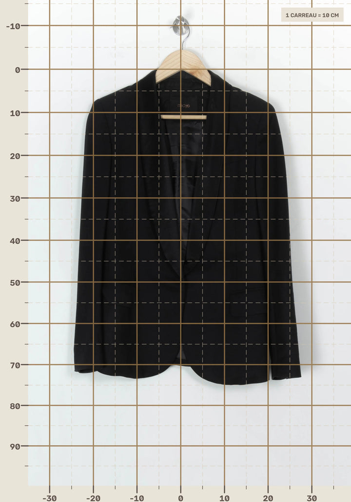 Veste Tailleur Noire - Taille S/36 de la marque Maje | PARAD122490 - Vendu par Paradigme - Image 4