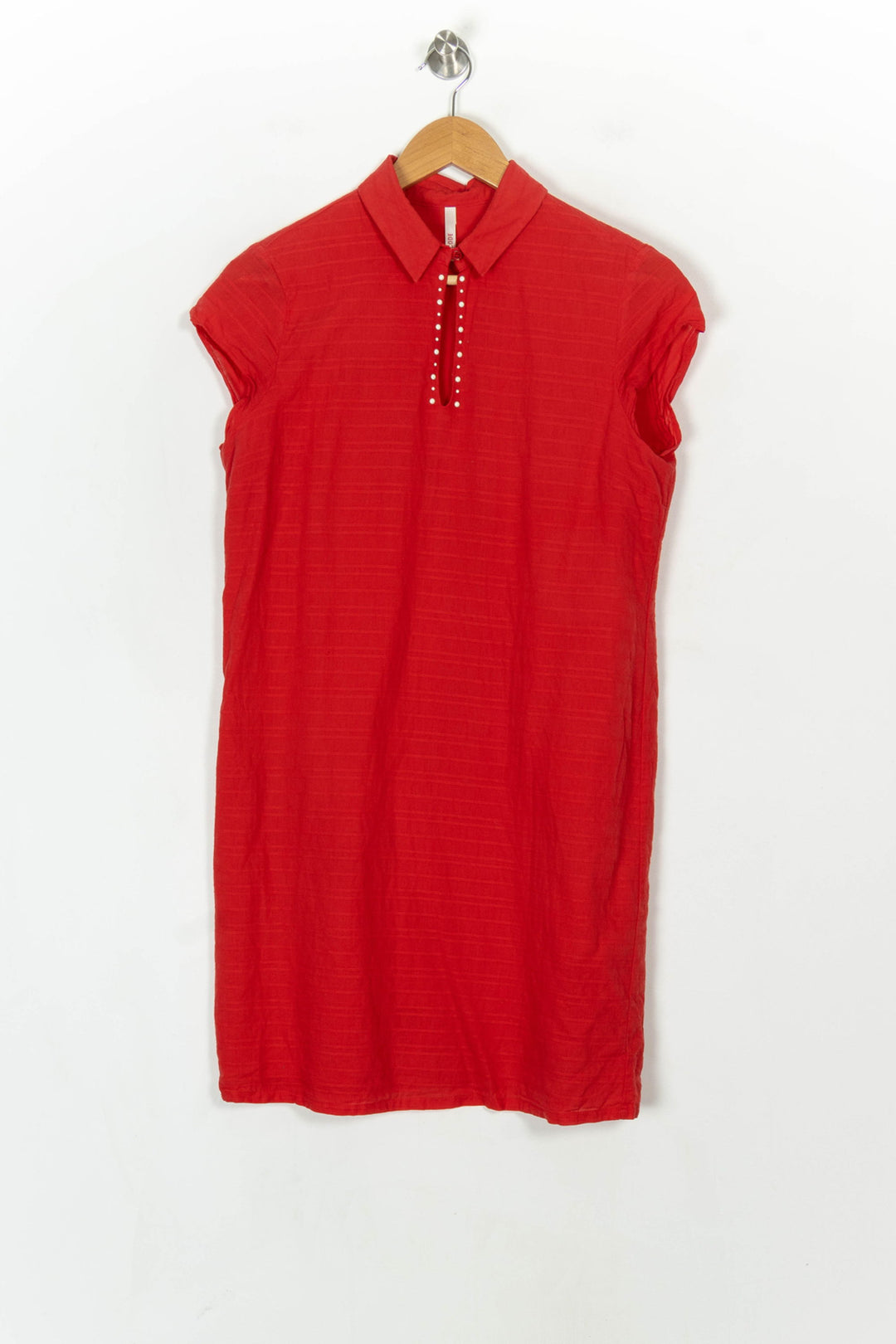 Robe Chemise Rouge - Taille M/38 de la marque I.Code | PARAD122491 - Vendu par Paradigme - Image 2