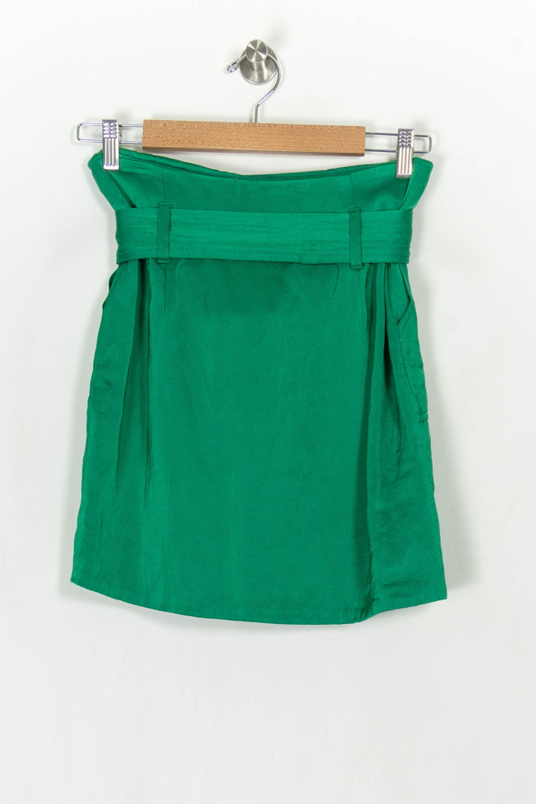 Jupe Portefeuille Verte - Taille S/36 de la marque Sézane | PARAD122493 - Vendu par Paradigme - Image 5