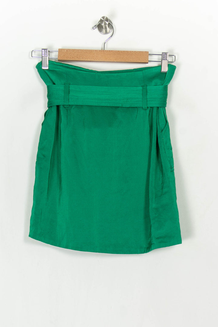 Jupe Portefeuille Verte - Taille S/36 de la marque Sézane | PARAD122493 - Vendu par Paradigme - Image 5