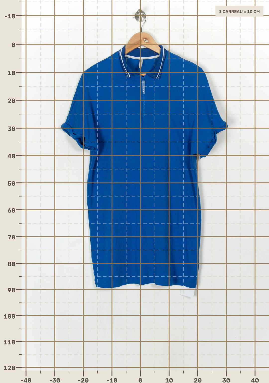 Robe Polo Bleue - Taille M/38 de la marque I.Code | PARAD122494 - Vendu par Paradigme - Image 4