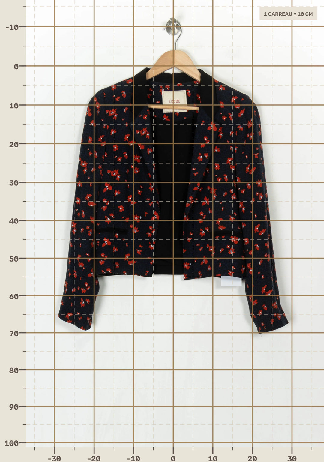 Blazer Bleu Marine et Rouge - Taille M/38 de la marque I.Code | PARAD122497 - Vendu par Paradigme - Image 4
