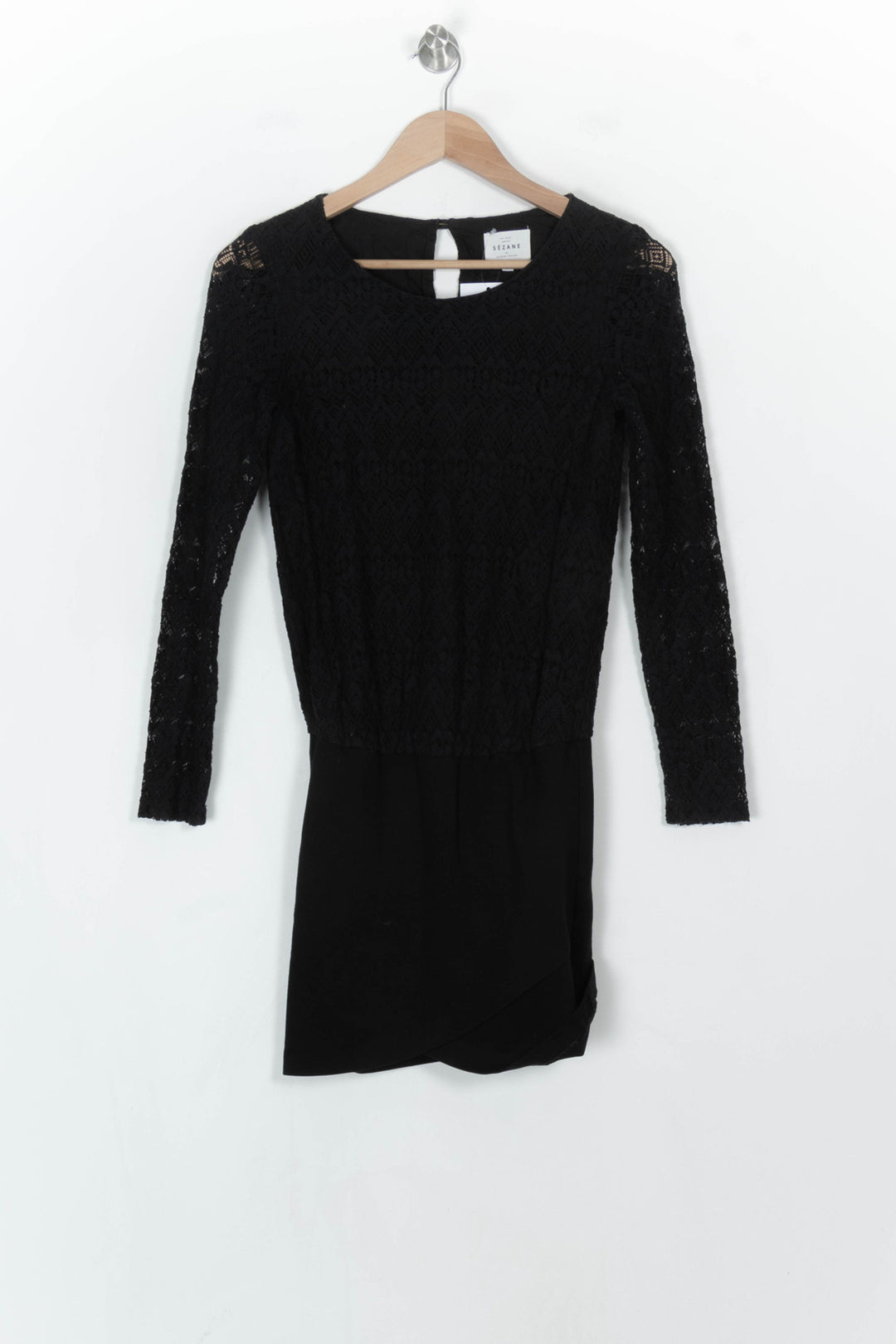 Robe Dentelle Noire - Taille S/36 de la marque Sézane | PARAD122500 - Vendu par Paradigme - Image 2