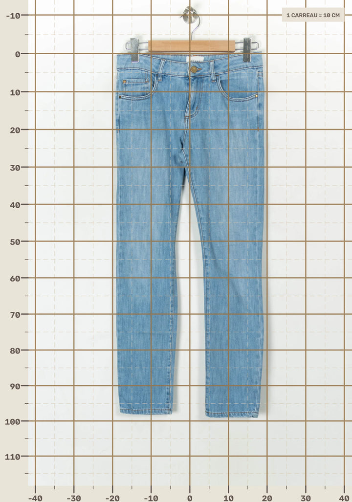 Jean Bleu - Taille S/36 de la marque Sézane | PARAD122501 - Vendu par Paradigme - Image 4