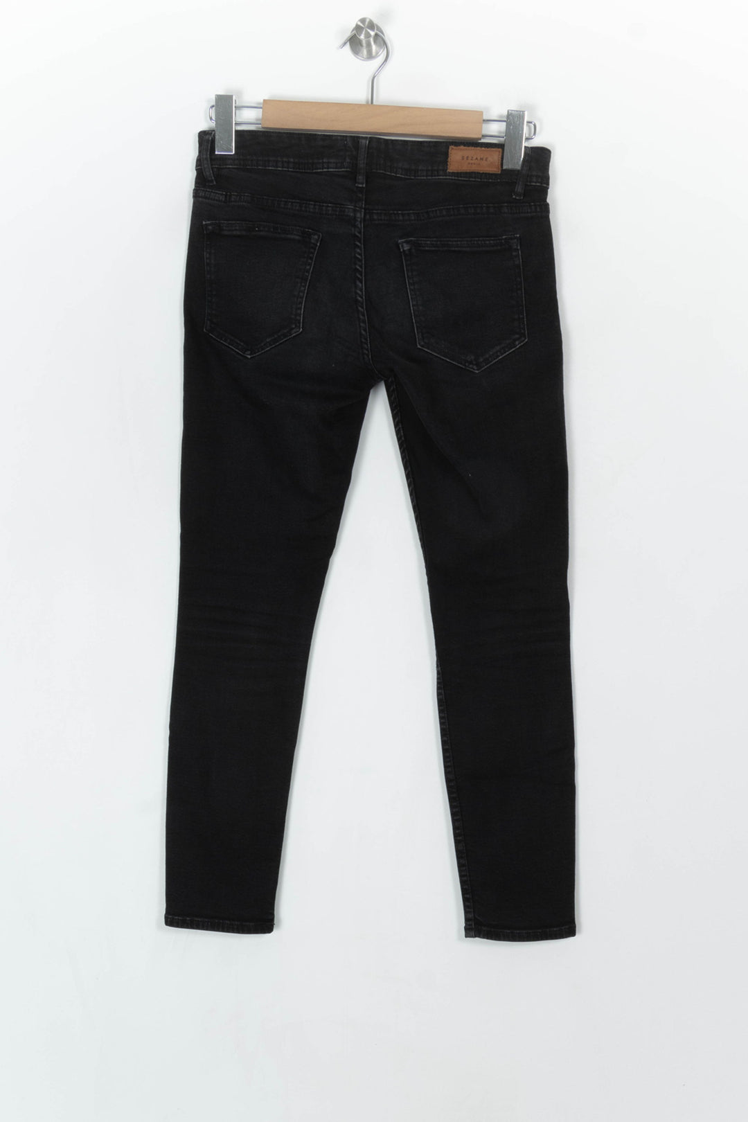 Jean Skinny Noir - Taille M/38 de la marque Sézane | PARAD122503 - Vendu par Paradigme - Image 5