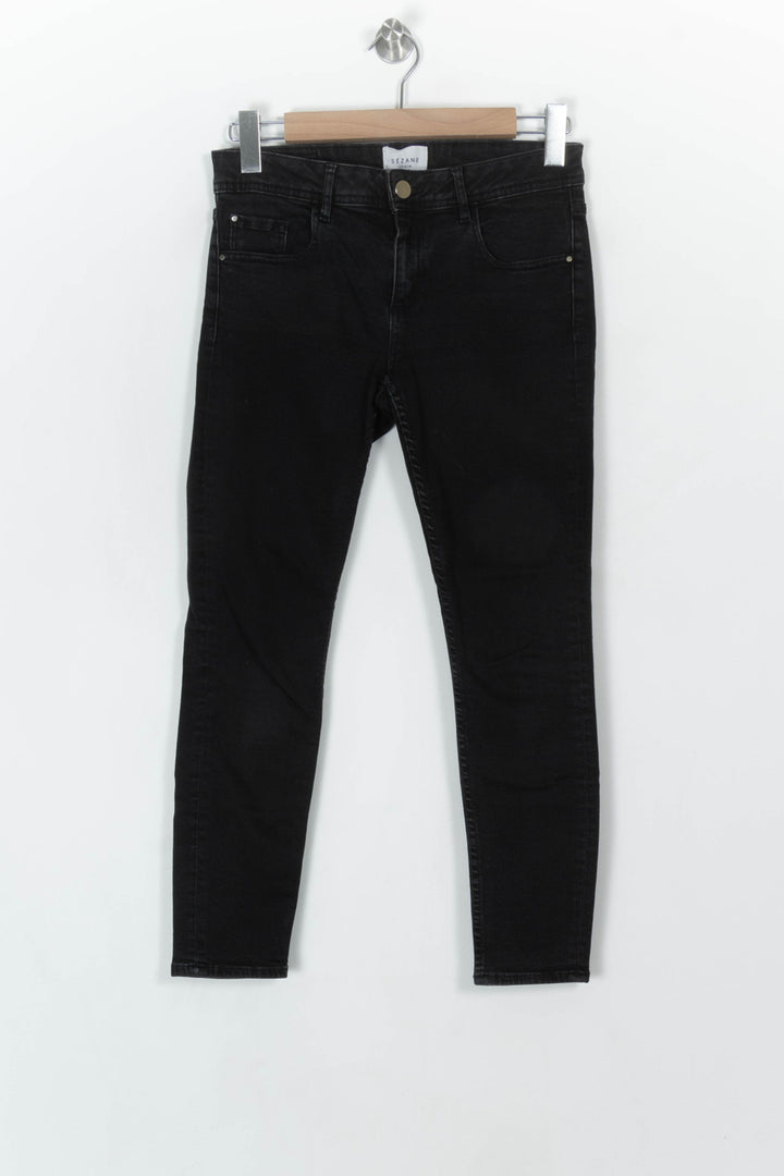 Jean Skinny Noir - Taille M/38 de la marque Sézane | PARAD122503 - Vendu par Paradigme - Image 2