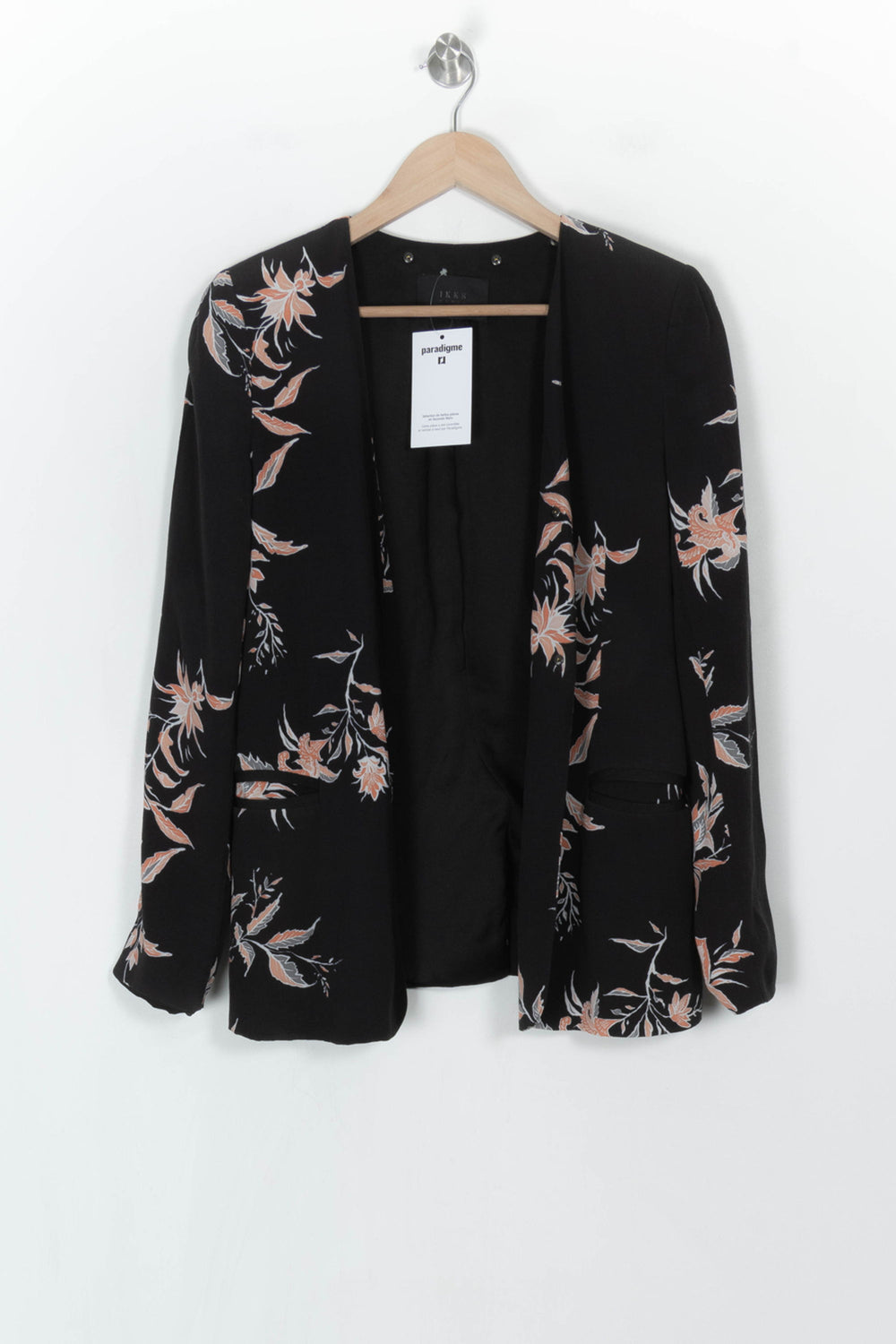 Blazer Noir et Beige - Taille M/38 de la marque IKKS | PARAD122505 - Vendu par Paradigme - Image 2
