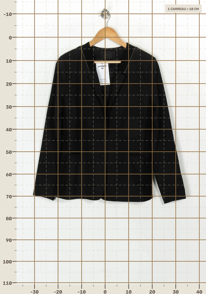 Blazer Noir - Taille L/40 de la marque IKKS | PARAD122506 - Vendu par Paradigme - Image 4