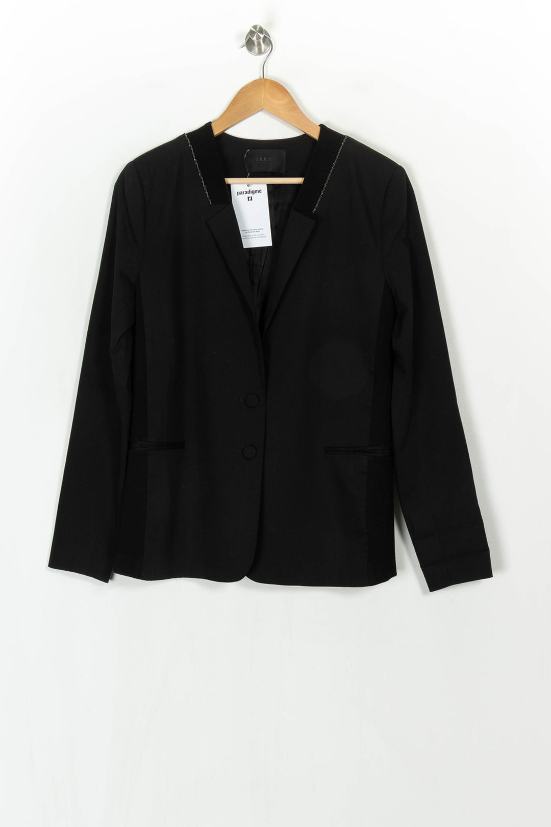 Blazer Noir - Taille L/40 de la marque IKKS | PARAD122506 - Vendu par Paradigme - Image 2