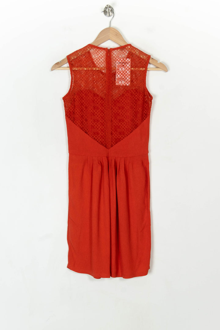 Robe Courte Orange - Taille S/36 de la marque Sessùn | PARAD122507 - Vendu par Paradigme - Image 5