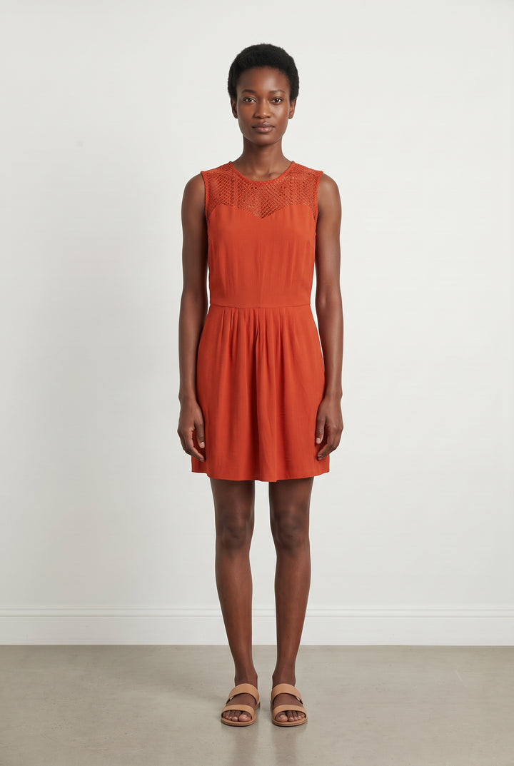 Robe Courte Orange - Taille S/36 de la marque Sessùn | PARAD122507 - Vendu par Paradigme - Image 1