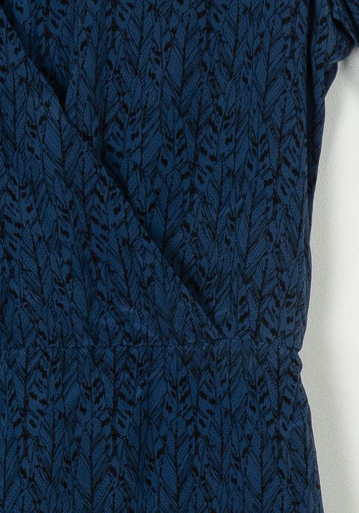 Robe portefeuille bleue - Taille S/36 de la marque Sézane | PARAD122508 - Vendu par Paradigme - Image 3