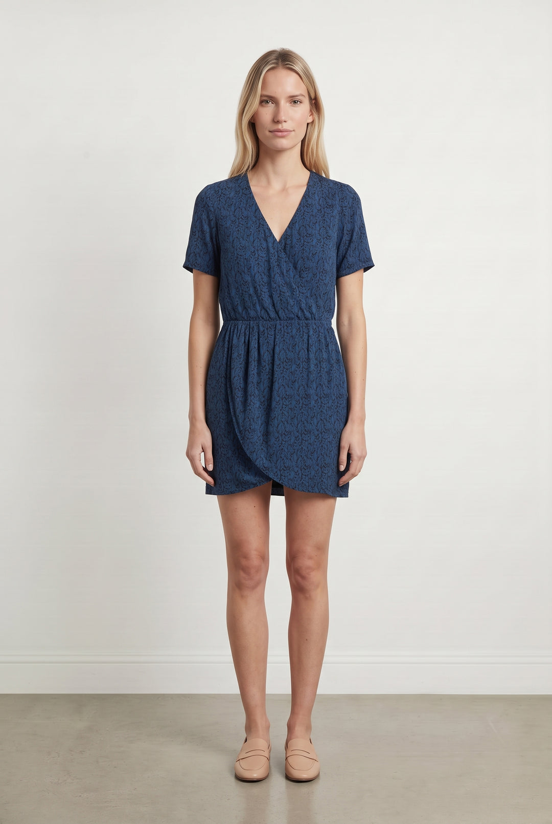 Robe portefeuille bleue - Taille S/36 de la marque Sézane | PARAD122508 - Vendu par Paradigme - Image 1