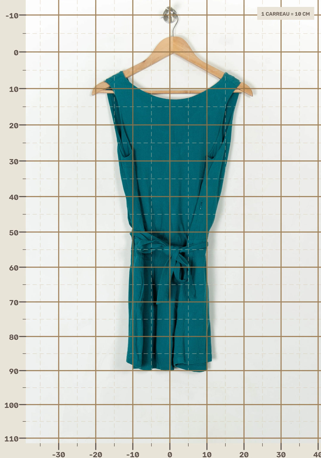 Combishort Bleu - Taille M/38 de la marque Comptoir des Cotonniers | PARAD122509 - Vendu par Paradigme - Image 4
