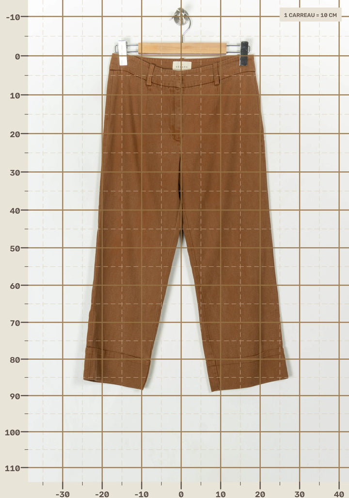 Pantalon Marron - Taille S/36 de la marque Sézane | PARAD122510 - Vendu par Paradigme - Image 4