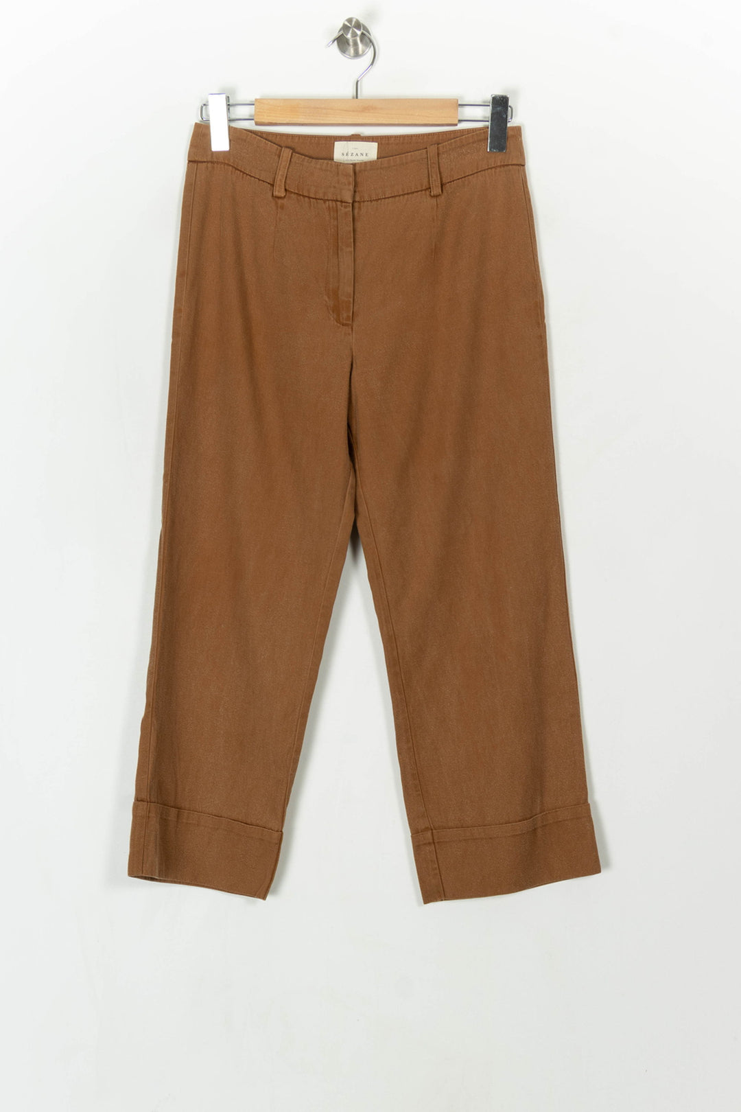 Pantalon Marron - Taille S/36 de la marque Sézane | PARAD122510 - Vendu par Paradigme - Image 2