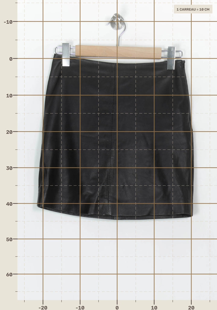 Jupe Courte Noire - Taille S/36 de la marque Kookai | PARAD122511 - Vendu par Paradigme - Image 4
