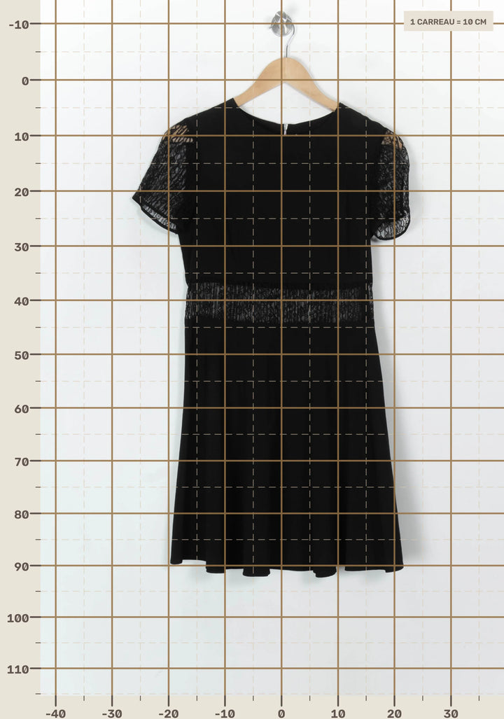 Robe Courte Noire - Taille S/36 de la marque Claudie Pierlot | PARAD122512 - Vendu par Paradigme - Image 4