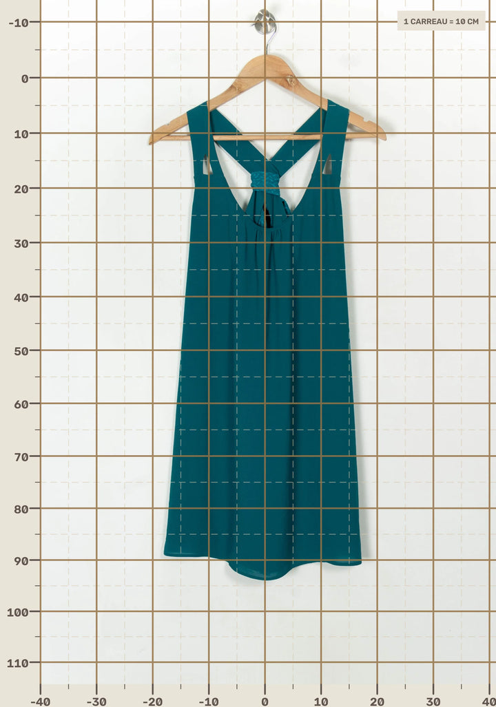 Robe Courte Bleue - Taille S/36 de la marque IKKS | PARAD122513 - Vendu par Paradigme - Image 4
