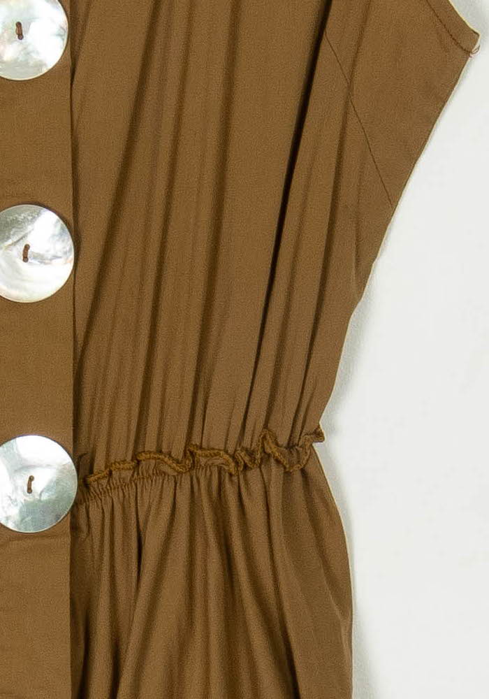 Robe Sans Manches Beige - Taille S/36 de la marque La Fée Maraboutée | PARAD122514 - Vendu par Paradigme - Image 3