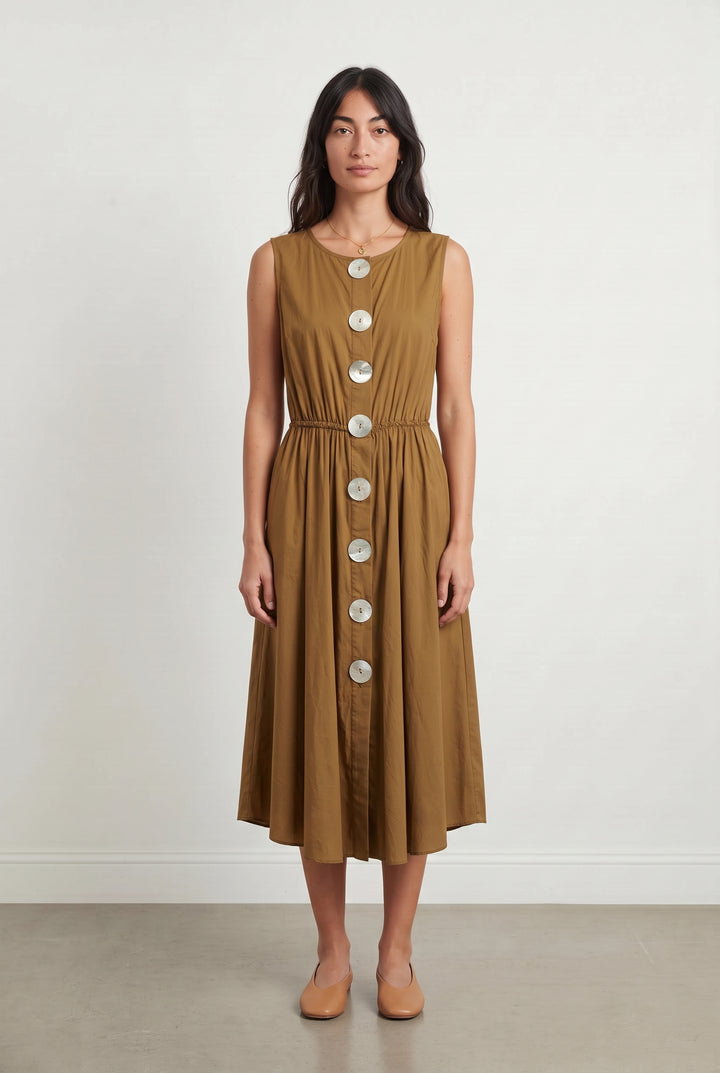 Robe Sans Manches Beige - Taille S/36 de la marque La Fée Maraboutée | PARAD122514 - Vendu par Paradigme - Image 1