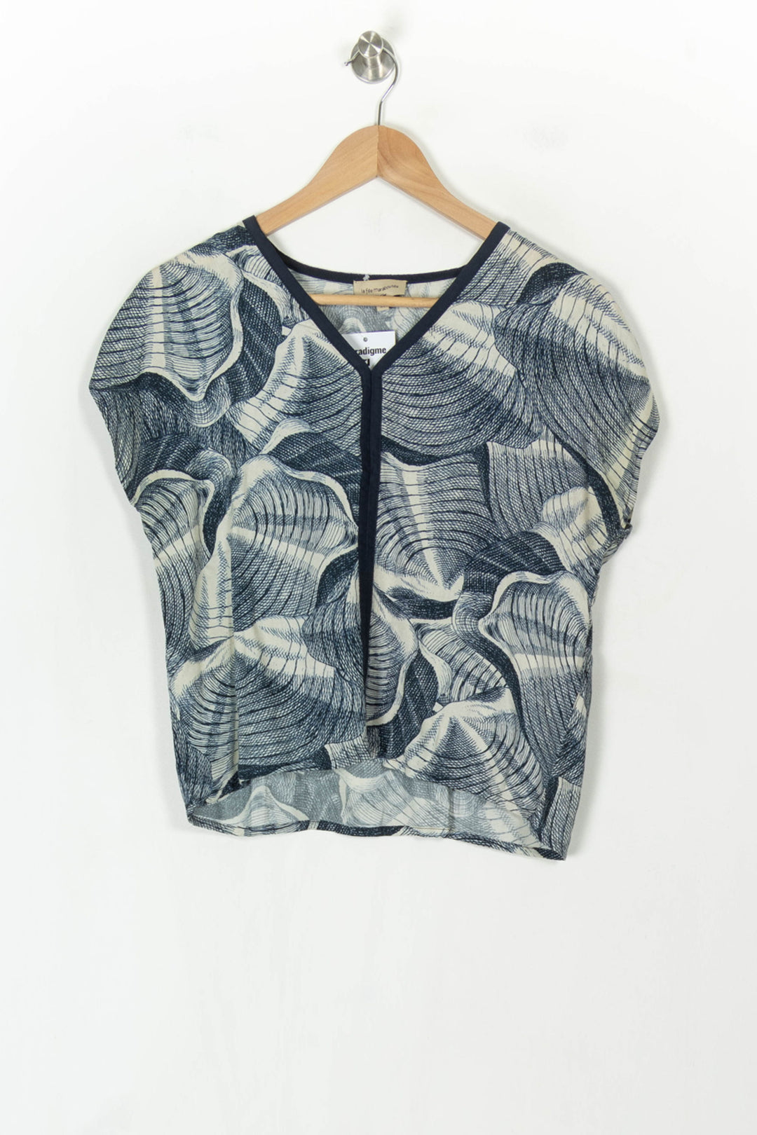 Blouse Bleu et Blanc - Taille XS/34 de la marque La Fée Maraboutée | PARAD122515 - Vendu par Paradigme - Image 2
