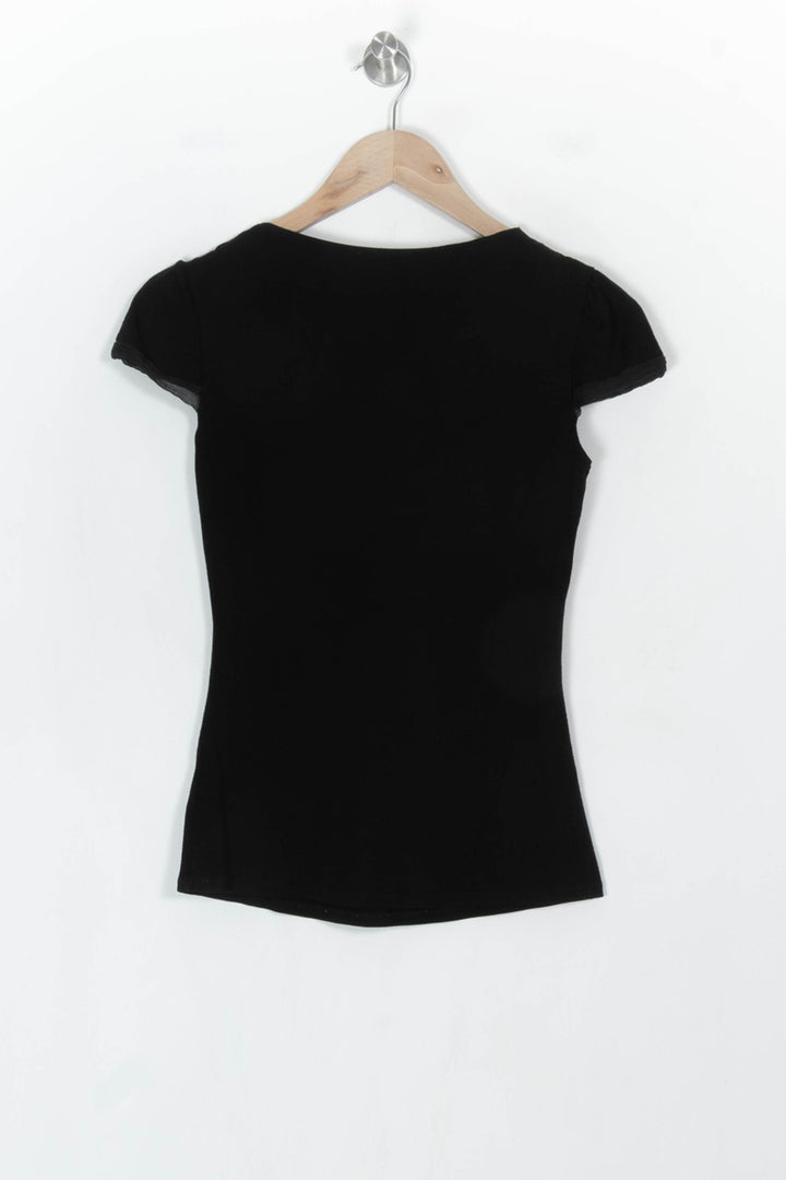 T-shirt Noir - Taille S/36 de la marque Caroll | PARAD122517 - Vendu par Paradigme - Image 5