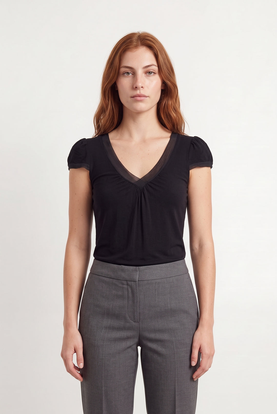T-shirt Noir - Taille S/36 de la marque Caroll | PARAD122517 - Vendu par Paradigme - Image 1