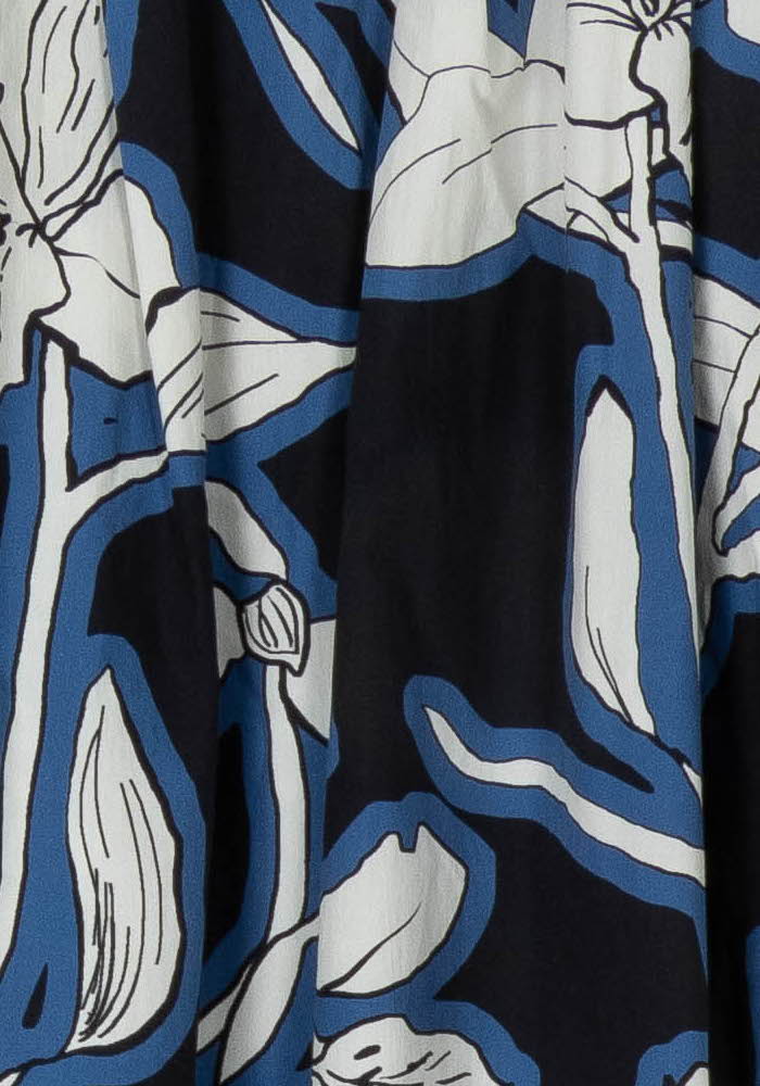 Jupe Plissée Noire et Bleue - Taille XL/42 de la marque La Fée Maraboutée | PARAD122519 - Vendu par Paradigme - Image 3
