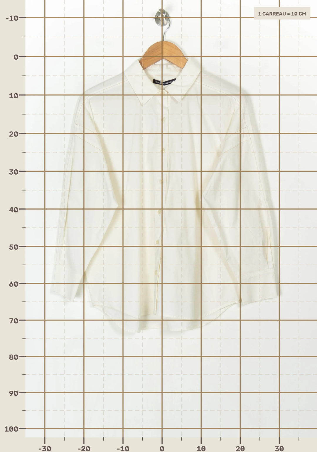 Chemise Beige - Taille M/38 de la marque Bleu Blanc Rouge | PARAD122523 - Vendu par Paradigme - Image 4