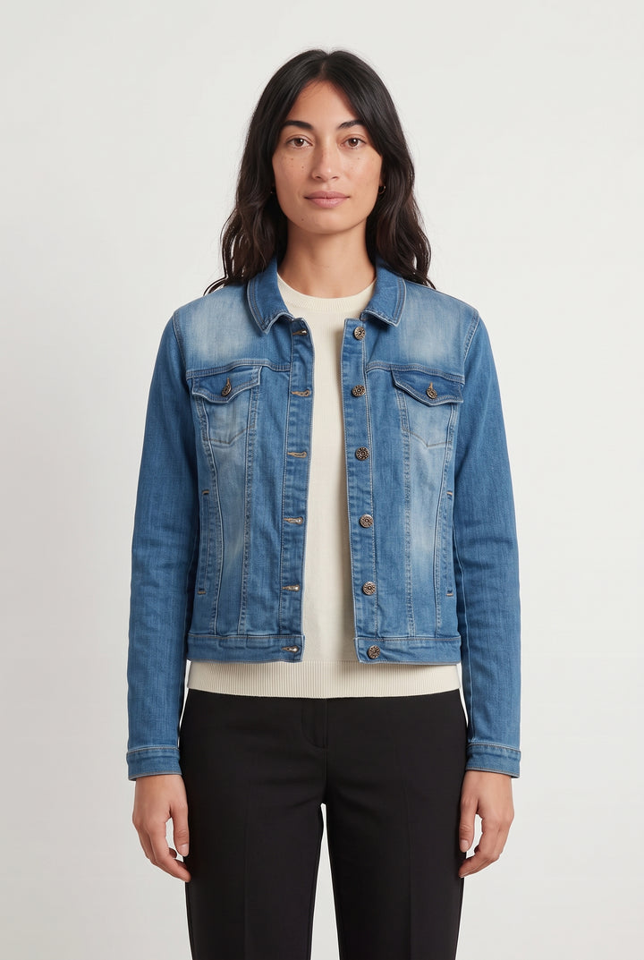 Veste en Jean Bleue - Taille M/38 de la marque Indies | PARAD122527 - Vendu par Paradigme - Image 1
