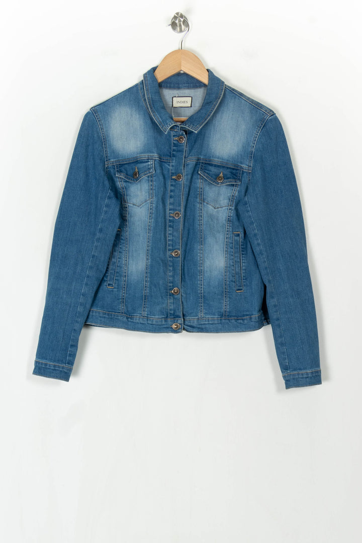 Veste en Jean Bleue - Taille M/38 de la marque Indies | PARAD122527 - Vendu par Paradigme - Image 2