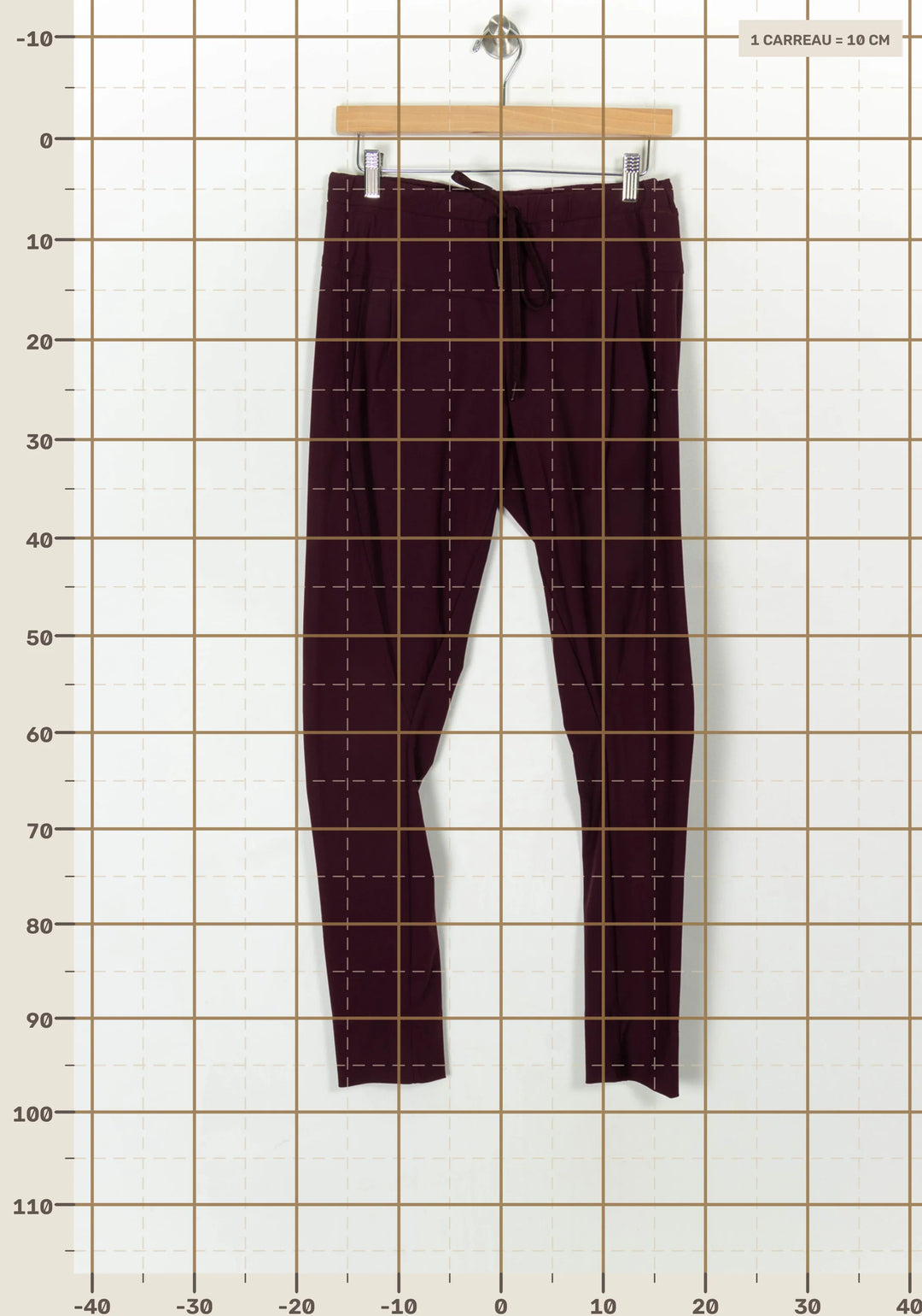 Pantalon Bordeaux - Taille S/36 de la marque Indies | PARAD122528 - Vendu par Paradigme - Image 4
