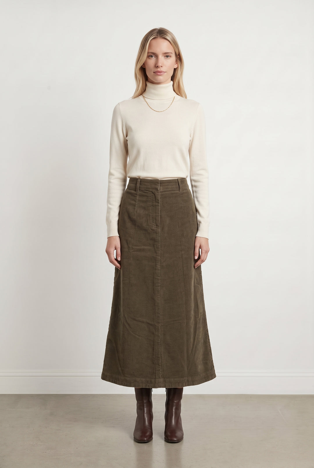 Jupe Longue Marron - Taille S/36 de la marque Vanessa Bruno | PARAD122530 - Vendu par Paradigme - Image 1
