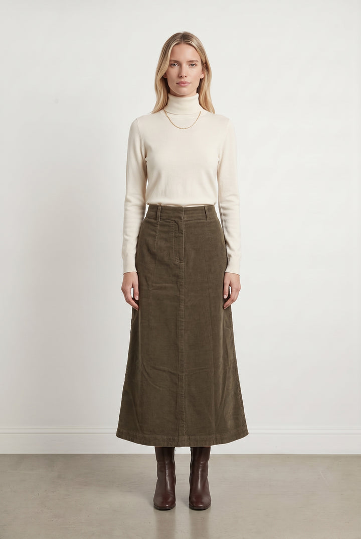 Jupe Longue Marron - Taille S/36 de la marque Vanessa Bruno | PARAD122530 - Vendu par Paradigme - Image 1