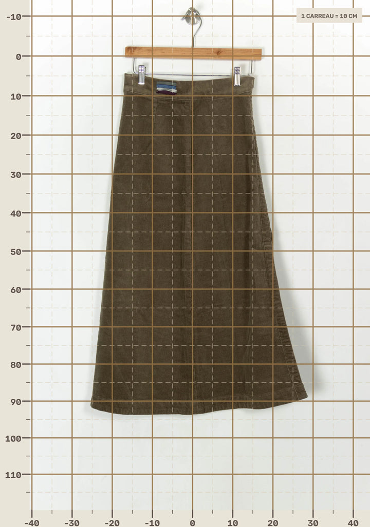 Jupe Longue Marron - Taille S/36 de la marque Vanessa Bruno | PARAD122530 - Vendu par Paradigme - Image 4