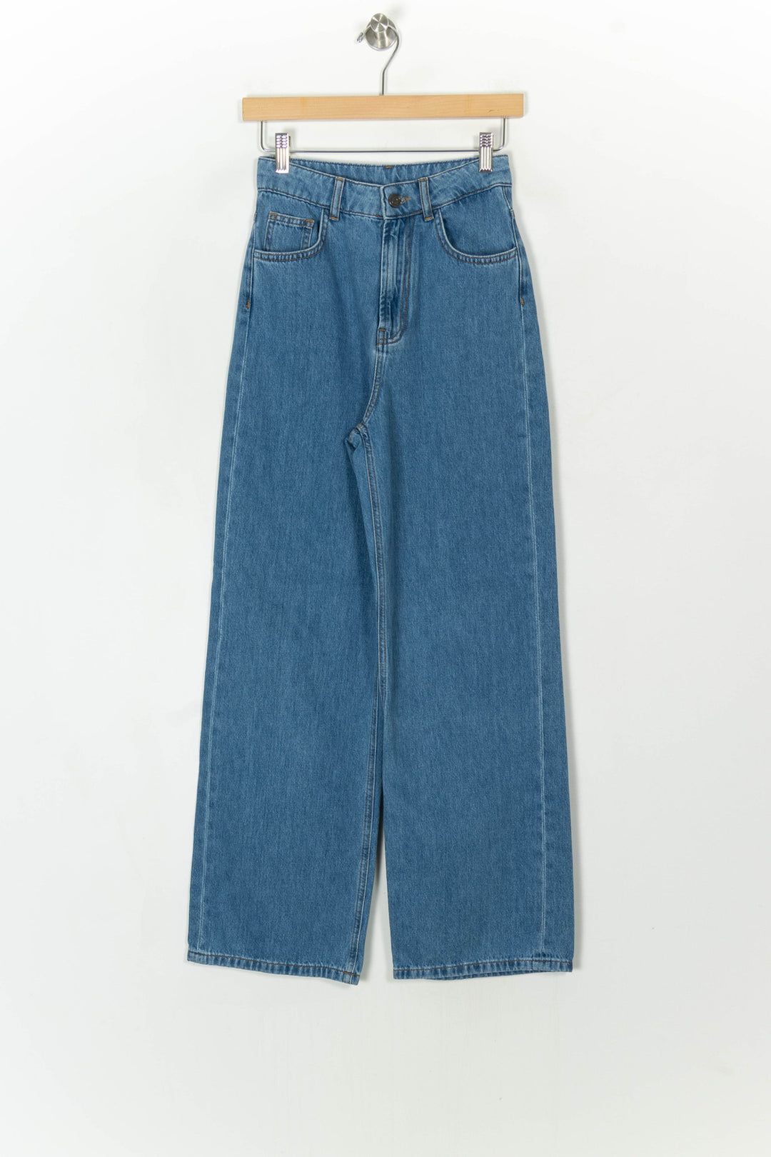 Jean Large Bleu - Taille XS/34 de la marque Vanessa Bruno | PARAD122531 - Vendu par Paradigme - Image 2