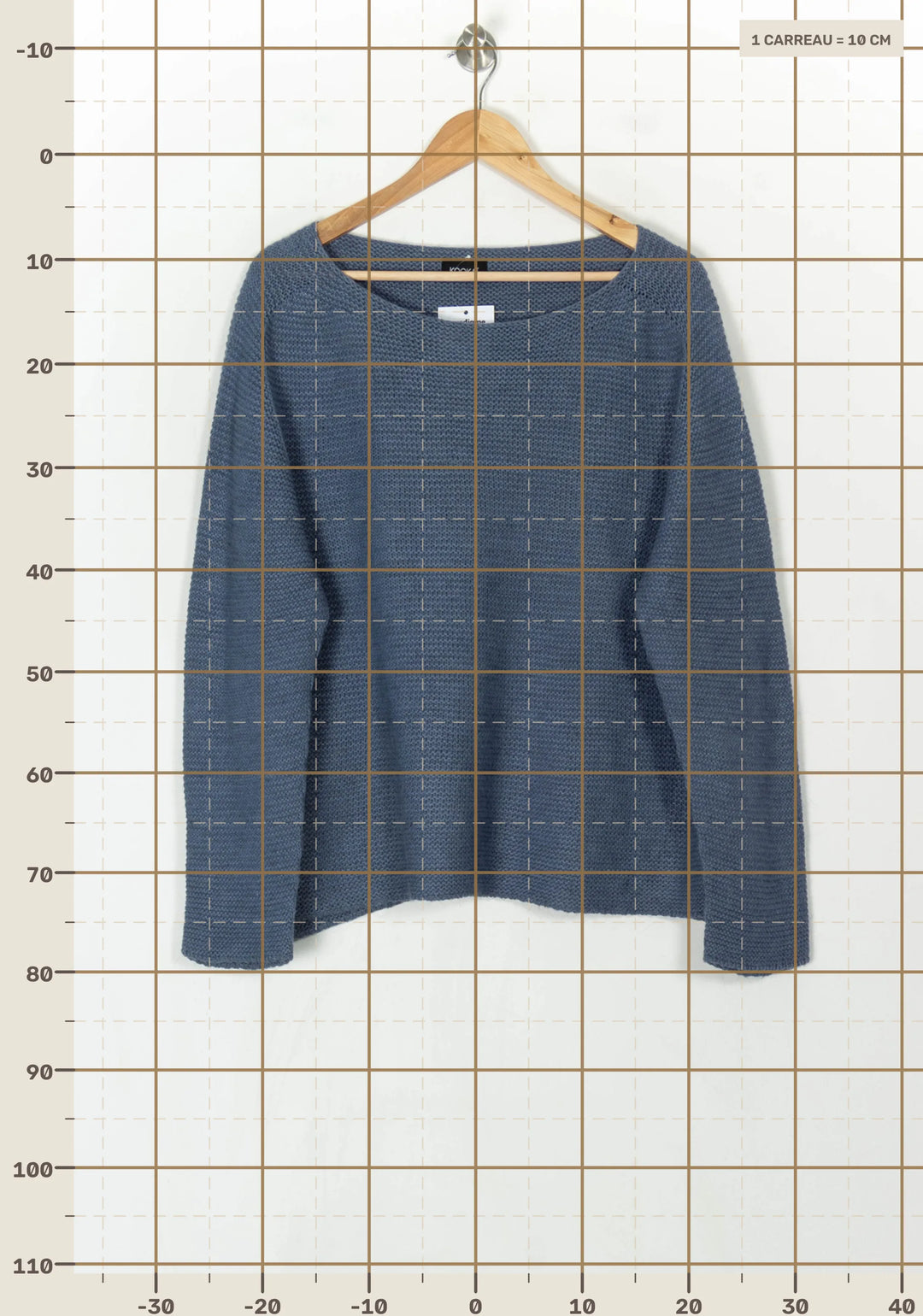 Pull Bleu - Taille L/40 de la marque Kookai | PARAD122533 - Vendu par Paradigme - Image 4