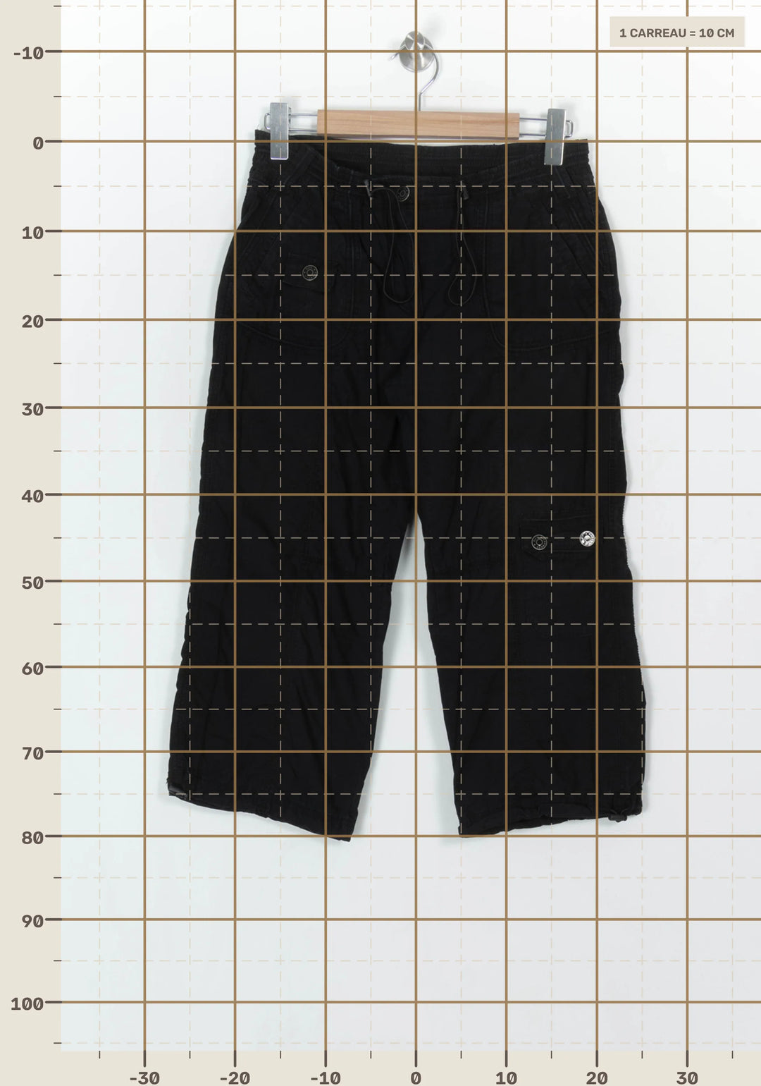 Pantalon Cargo Noir - Taille L/40 de la marque Sud express | PARAD122535 - Vendu par Paradigme - Image 4