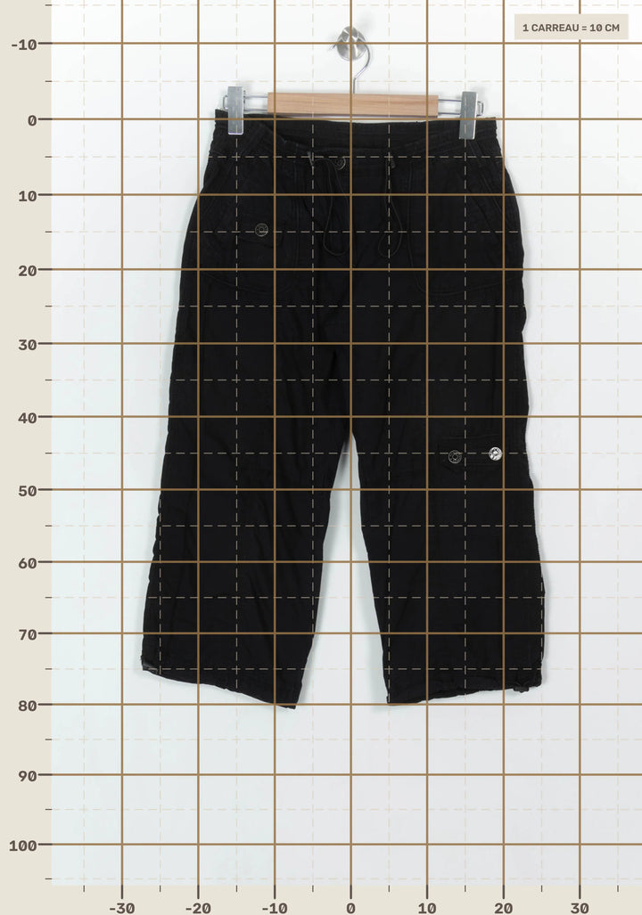 Pantalon Cargo Noir - Taille L/40 de la marque Sud express | PARAD122535 - Vendu par Paradigme - Image 4