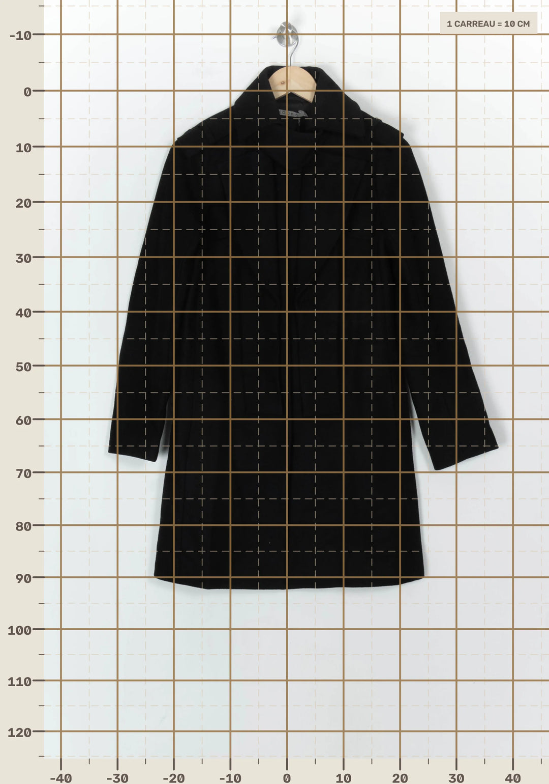 Manteau Noir - Taille S/36 de la marque Kookai | PARAD122536 - Vendu par Paradigme - Image 4