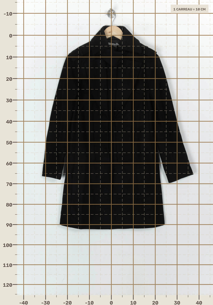 Manteau Noir - Taille S/36 de la marque Kookai | PARAD122536 - Vendu par Paradigme - Image 4