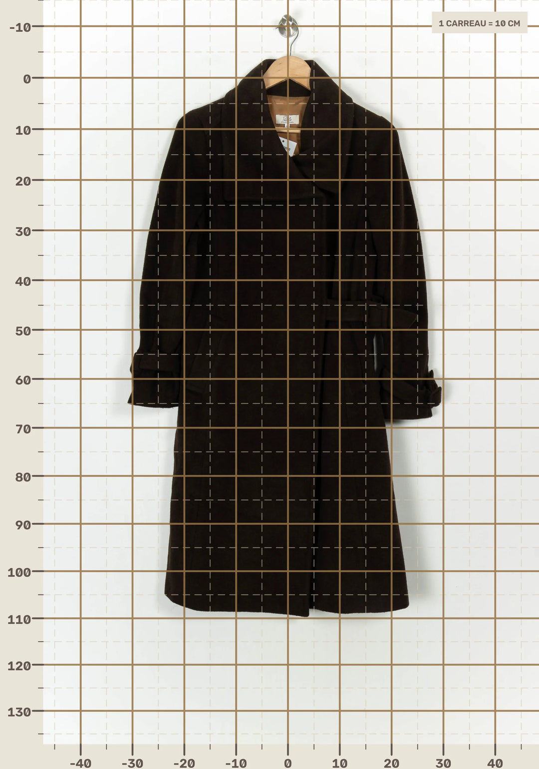 Trench Marron - Taille L/40 de la marque Gerard Darel | PARAD122537 - Vendu par Paradigme - Image 4