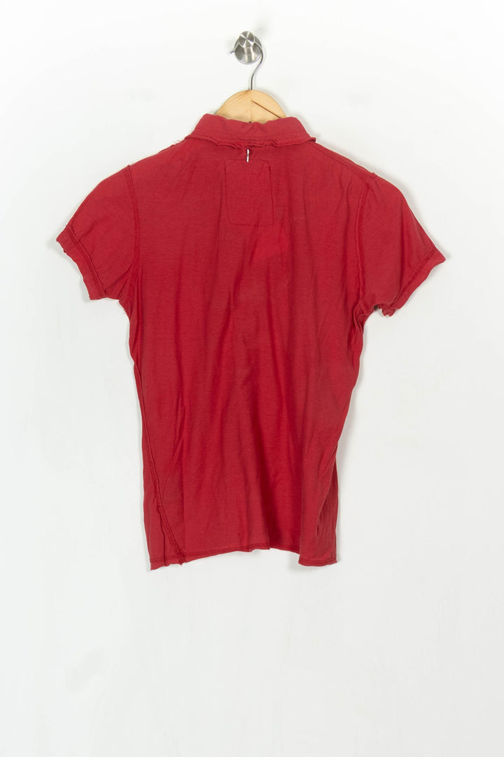 Polo Rouge - Taille L/40 de la marque Sud express | PARAD122539 - Vendu par Paradigme - Image 5