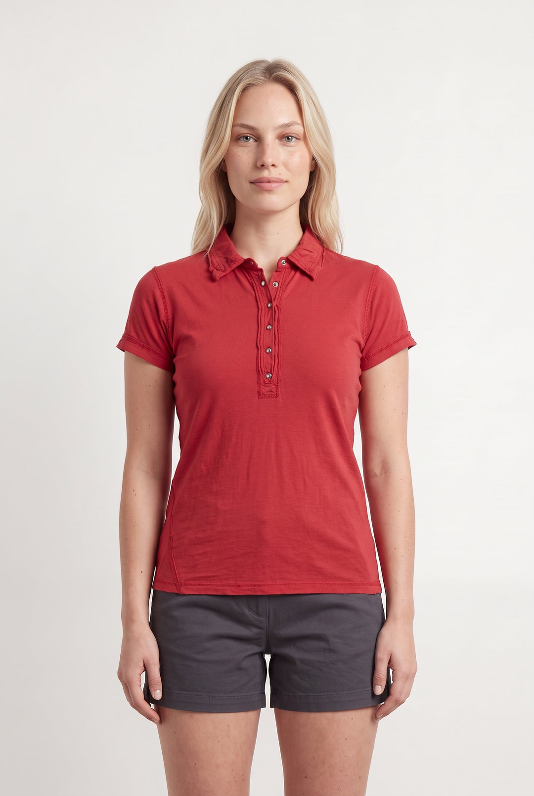 Polo Rouge - Taille L/40 de la marque Sud express | PARAD122539 - Vendu par Paradigme - Image 1