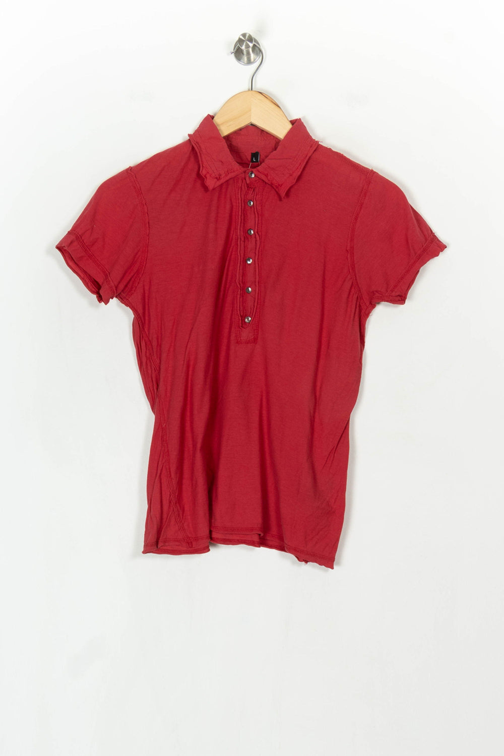 Polo Rouge - Taille L/40 de la marque Sud express | PARAD122539 - Vendu par Paradigme - Image 2