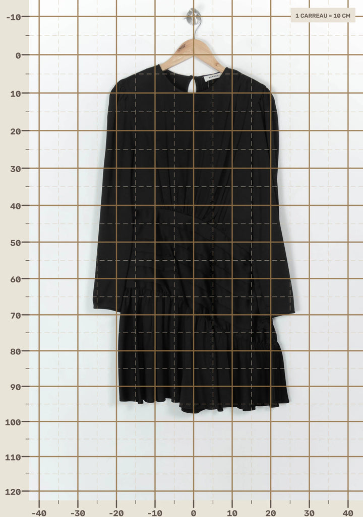 Robe Courte Noire - Taille L/40 de la marque Sandro | PARAD122540 - Vendu par Paradigme - Image 4