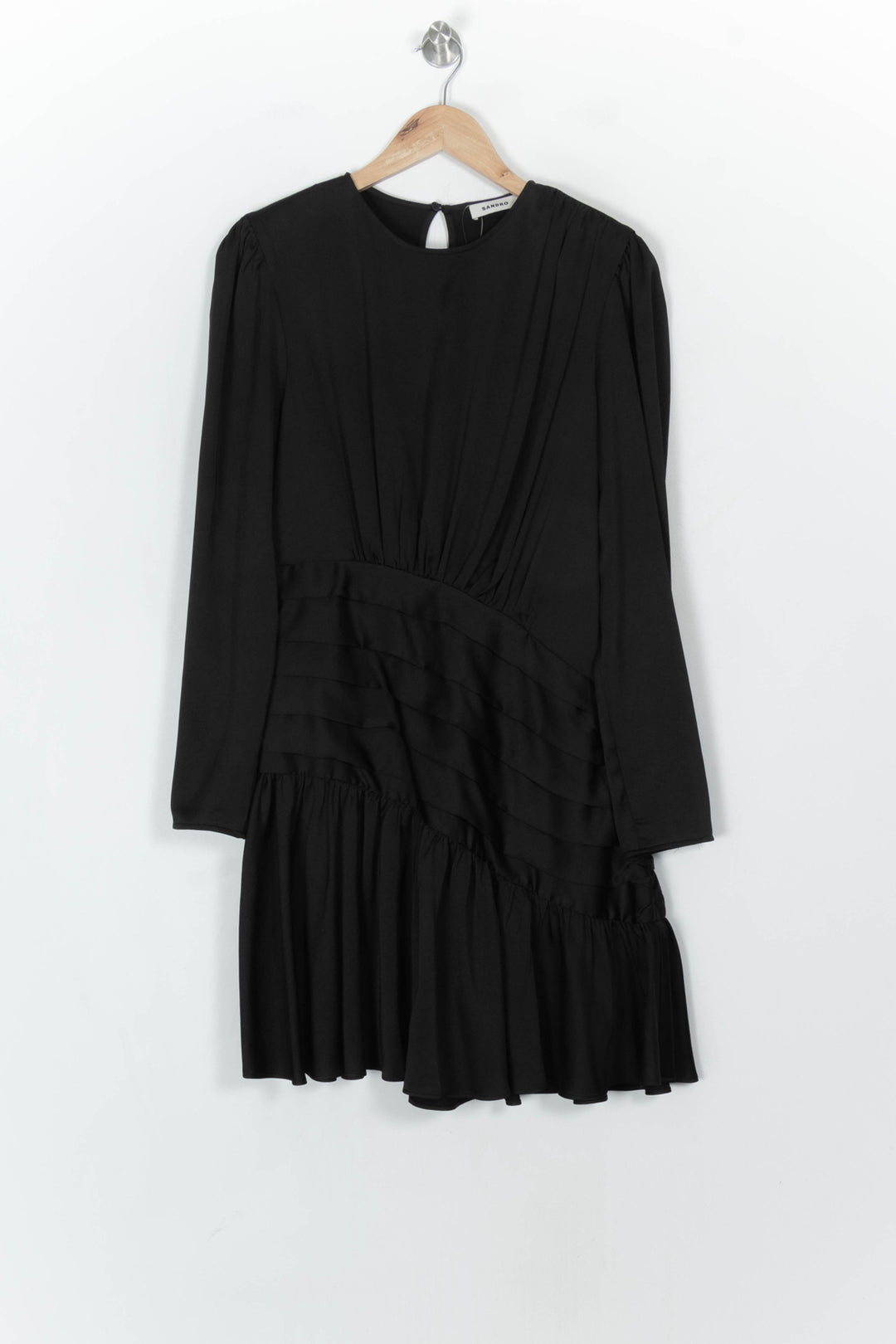 Robe Courte Noire - Taille L/40 de la marque Sandro | PARAD122540 - Vendu par Paradigme - Image 2